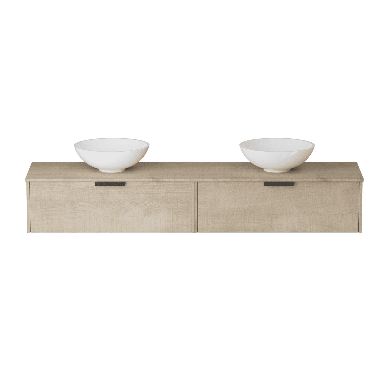 Servantskap FOSSBAD New Block B180 for Benkeplate og 2 Serva