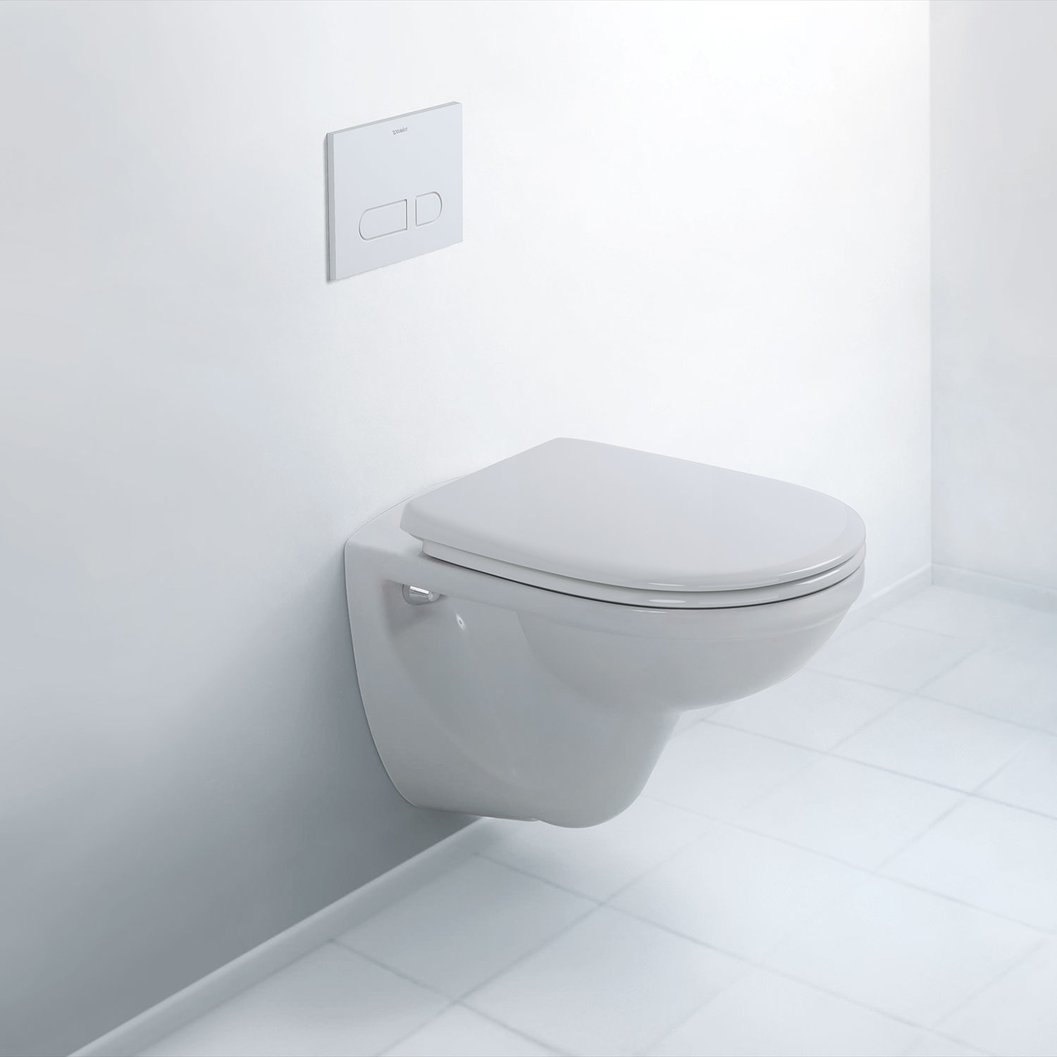 Vegghengt Toalett Duravit D-Code med Myktstengende Toalettsete