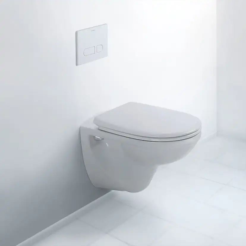 Vegghengt Toalett Duravit D-Code med Myktstengende Toalettsete