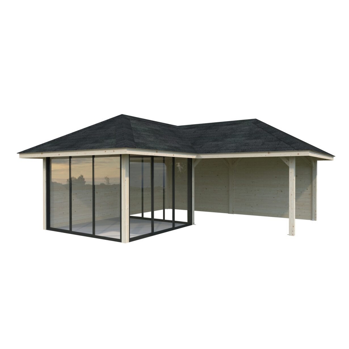 Hagestue Palmako Bianca 24,9 m2 Sett 212 Slide