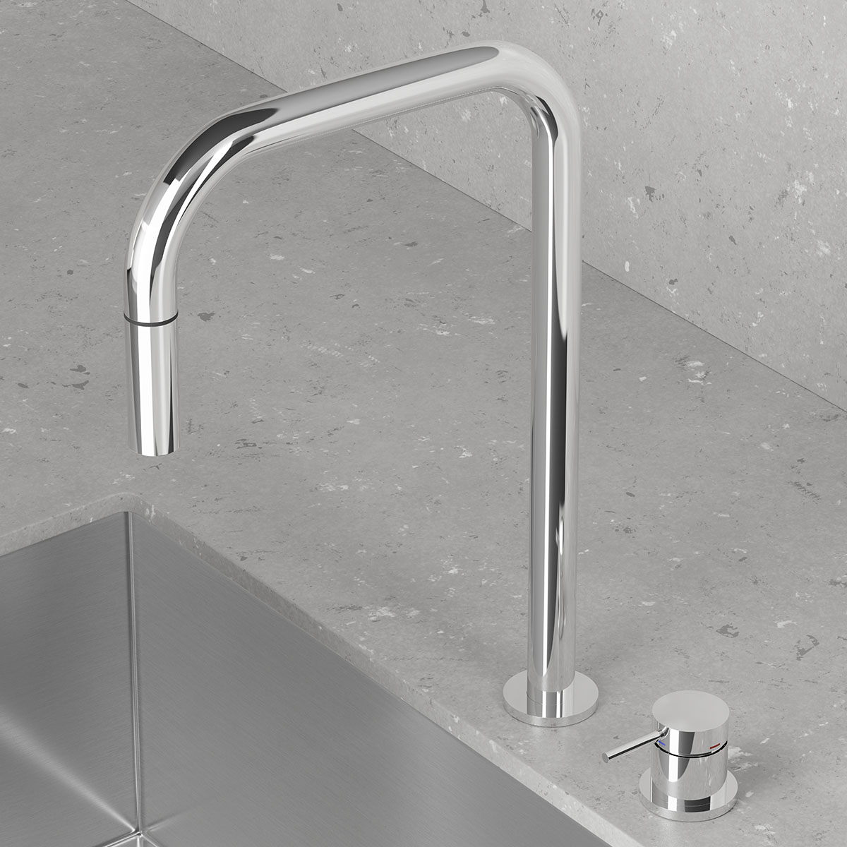 Köksblandare Scandtap Harmonized K2P Square