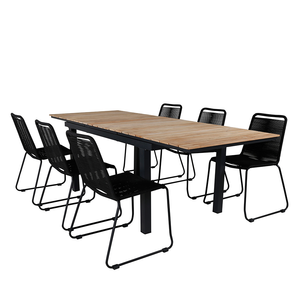 Spisegruppe Venture Home Mendi med 6 Levi Stoler