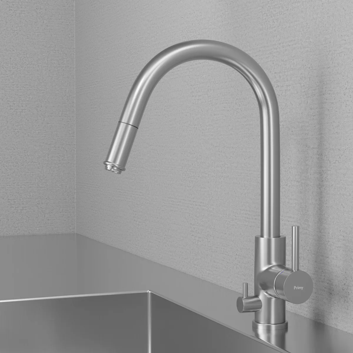 Köksblandare Scandtap Steel Access D Rostfritt Stål Med Diskmaskinsavstängning