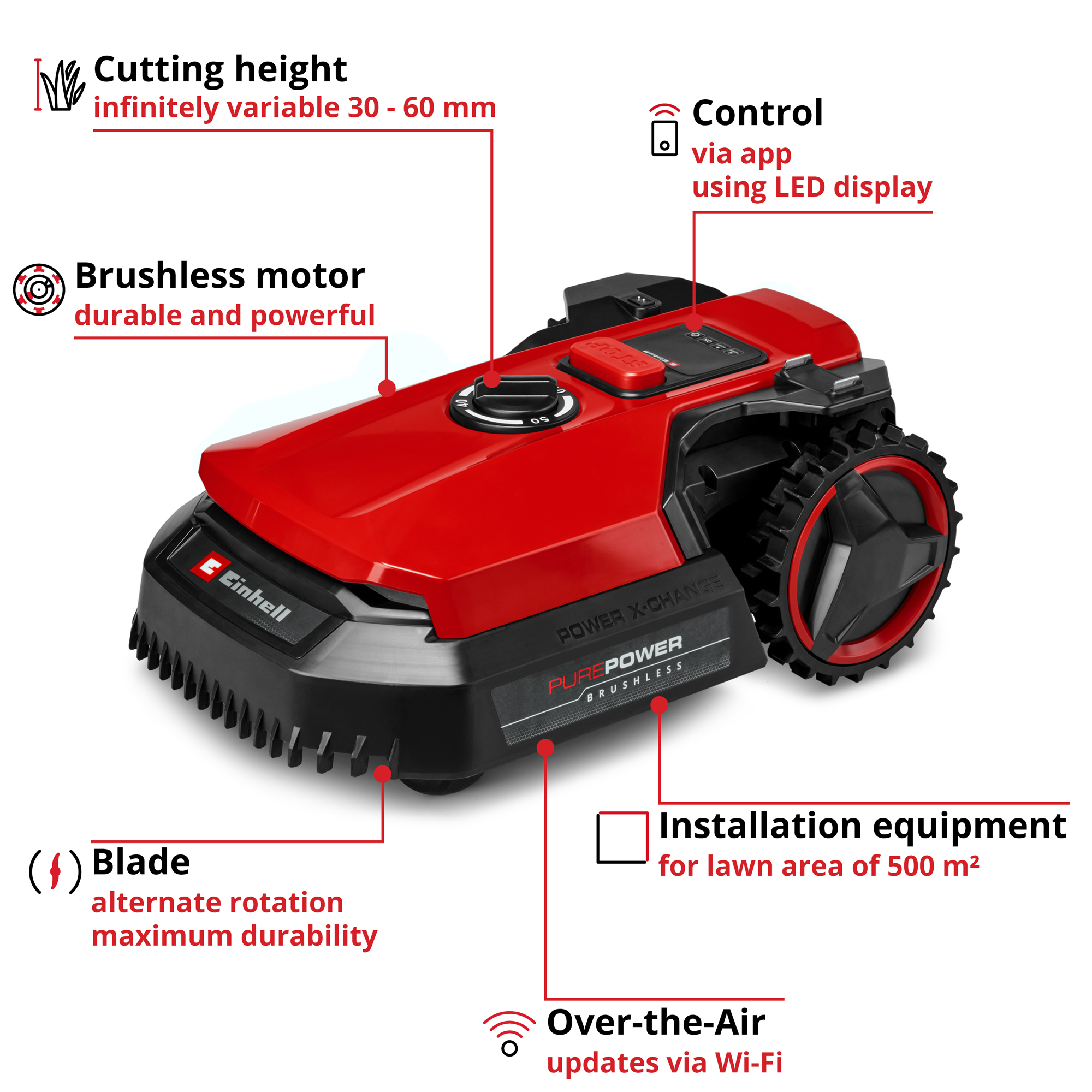 Robotgressklipper Einhell Freelexo 500