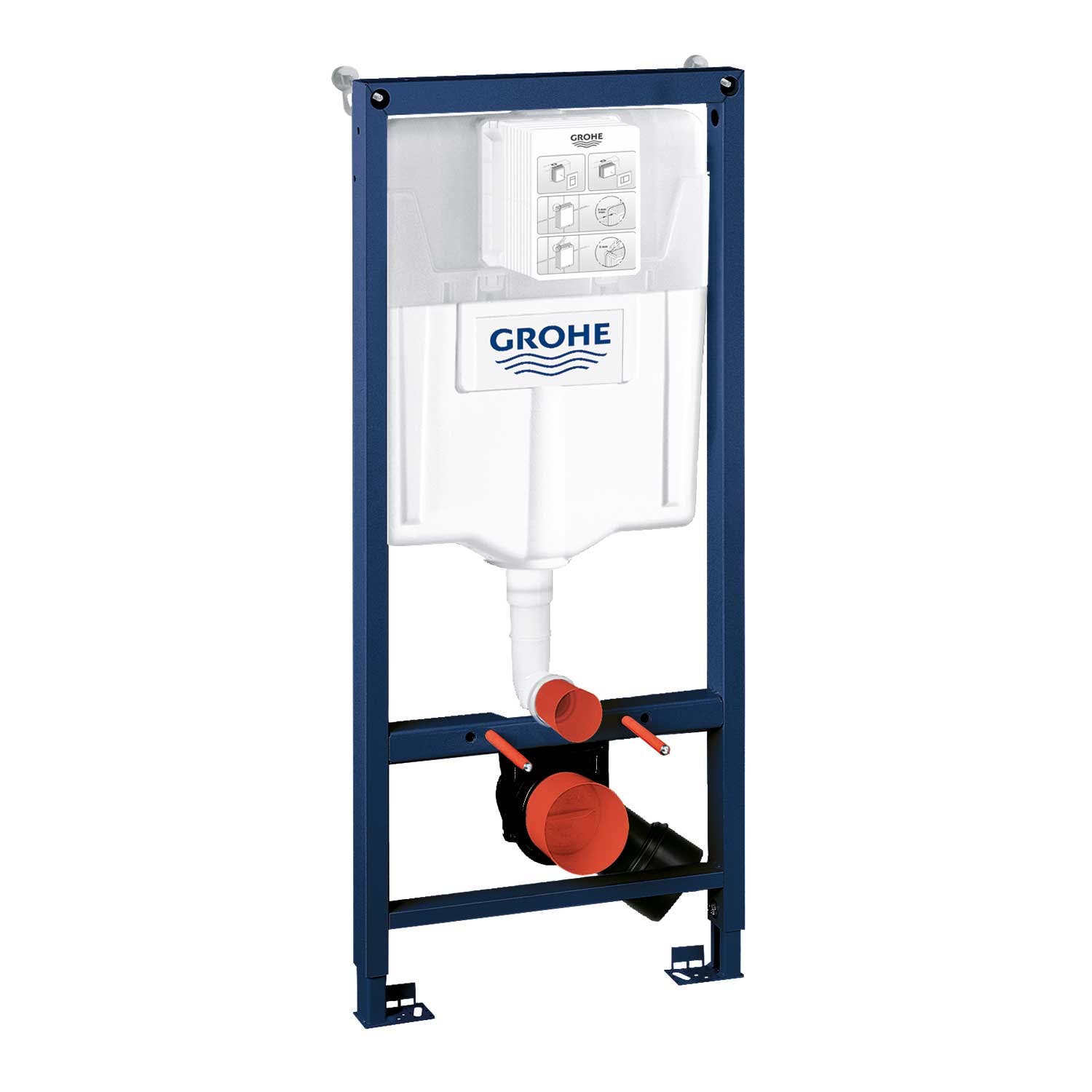Vägghängd Toalettstol Grohe Cube Ceramic 39244 Komplett