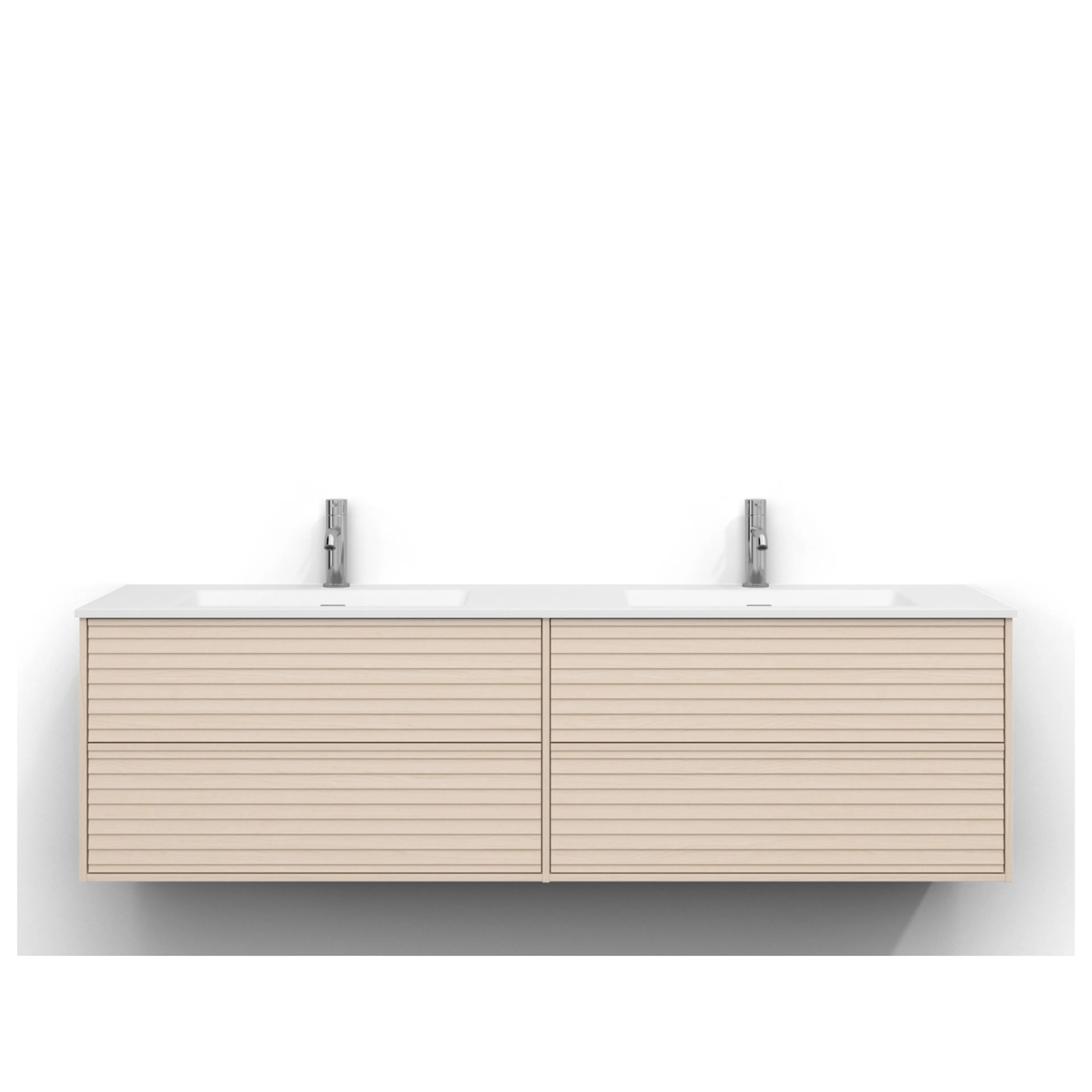 Tvättställsskåp Svedbergs Epos 160x45 med 2+2 Lådor