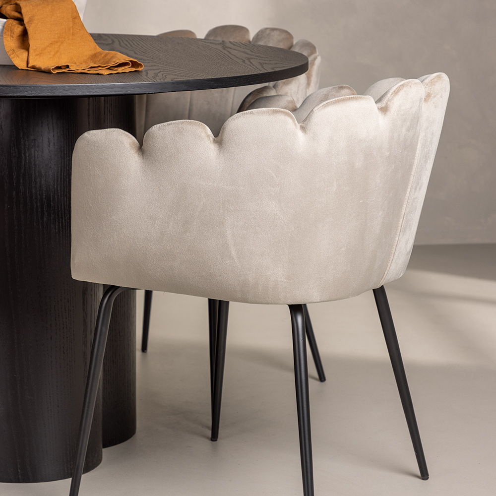 Spisegruppe Venture Home Olivia med 4 Limhamn Stoler