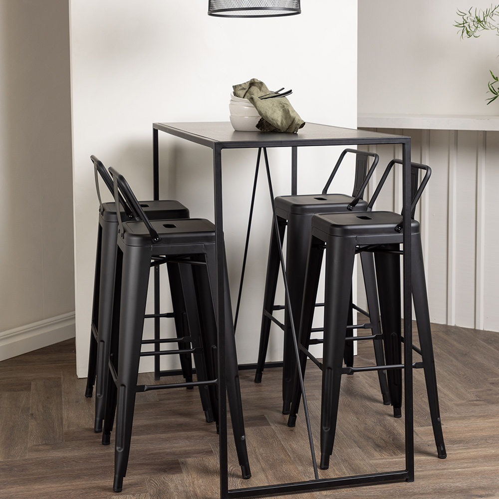 Spisegruppe Venture Home Brea med 4 Tempe Flat Stoler