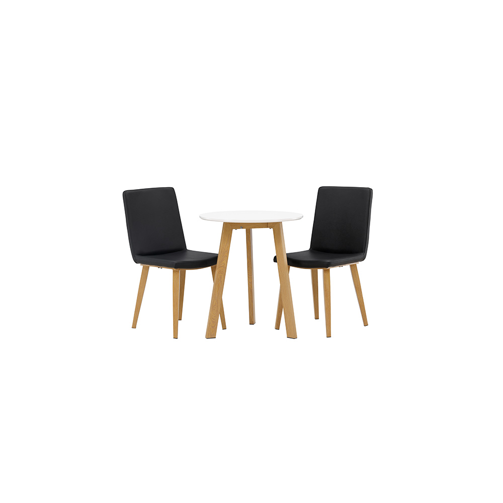 Spisegruppe Venture Home Leonora Ø65 cm med 2 stk Today Stoler