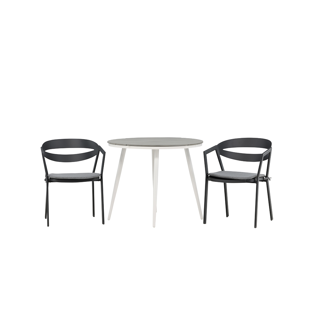 Cafégruppe Venture Home Break Ø90 cm med 2 Slit Stoler