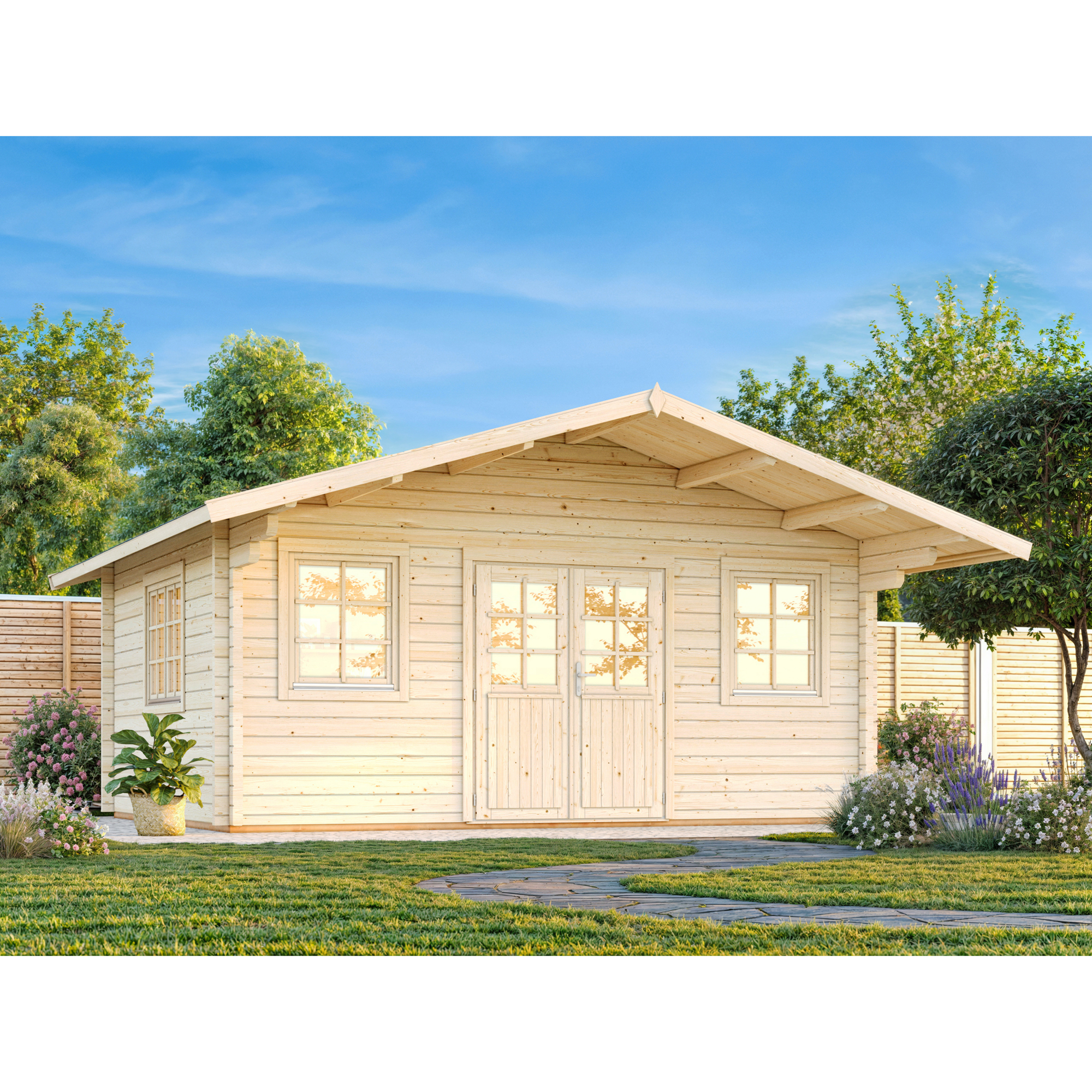 Anneks Palmako Helena 26 m2 med Shingel, Papp og Spiker