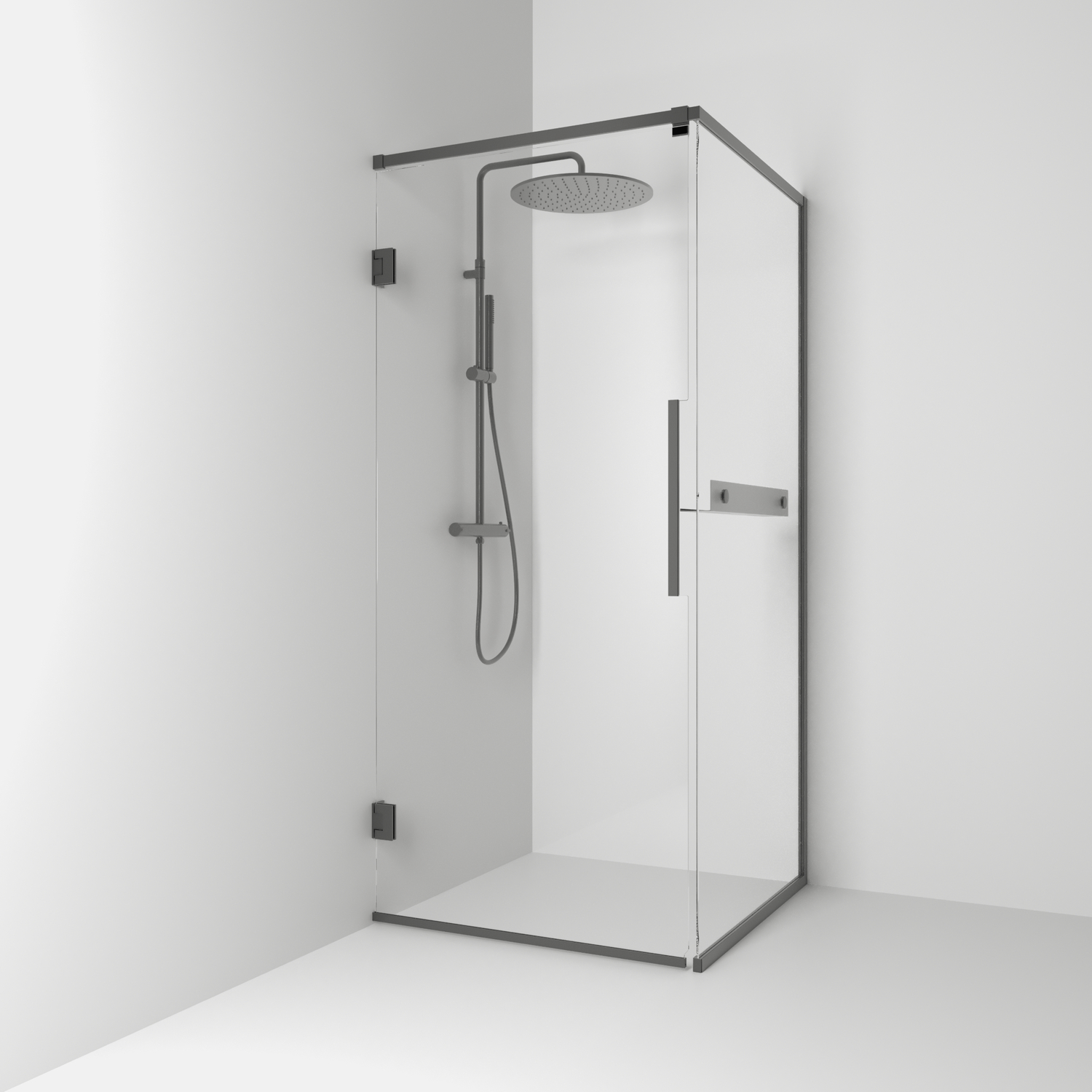 Duschhörn Svedbergs Langfoss 200 med Hylla