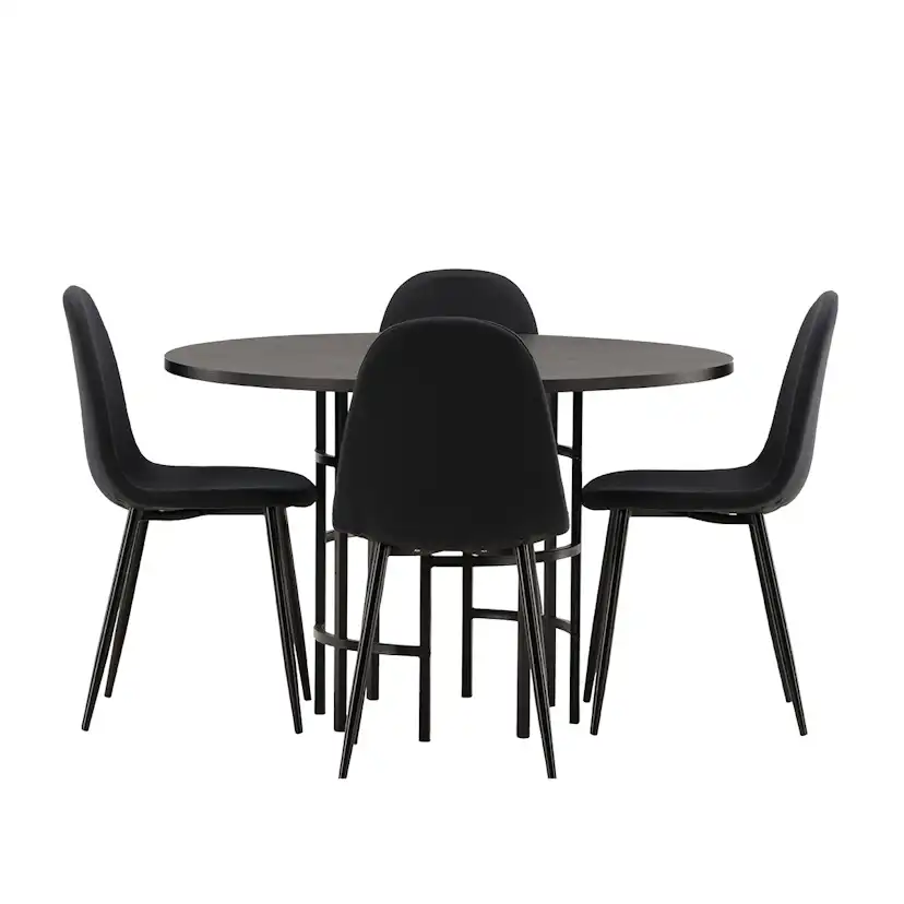 Spisegruppe Venture Home Copenhagen med 4 Polar Stoler