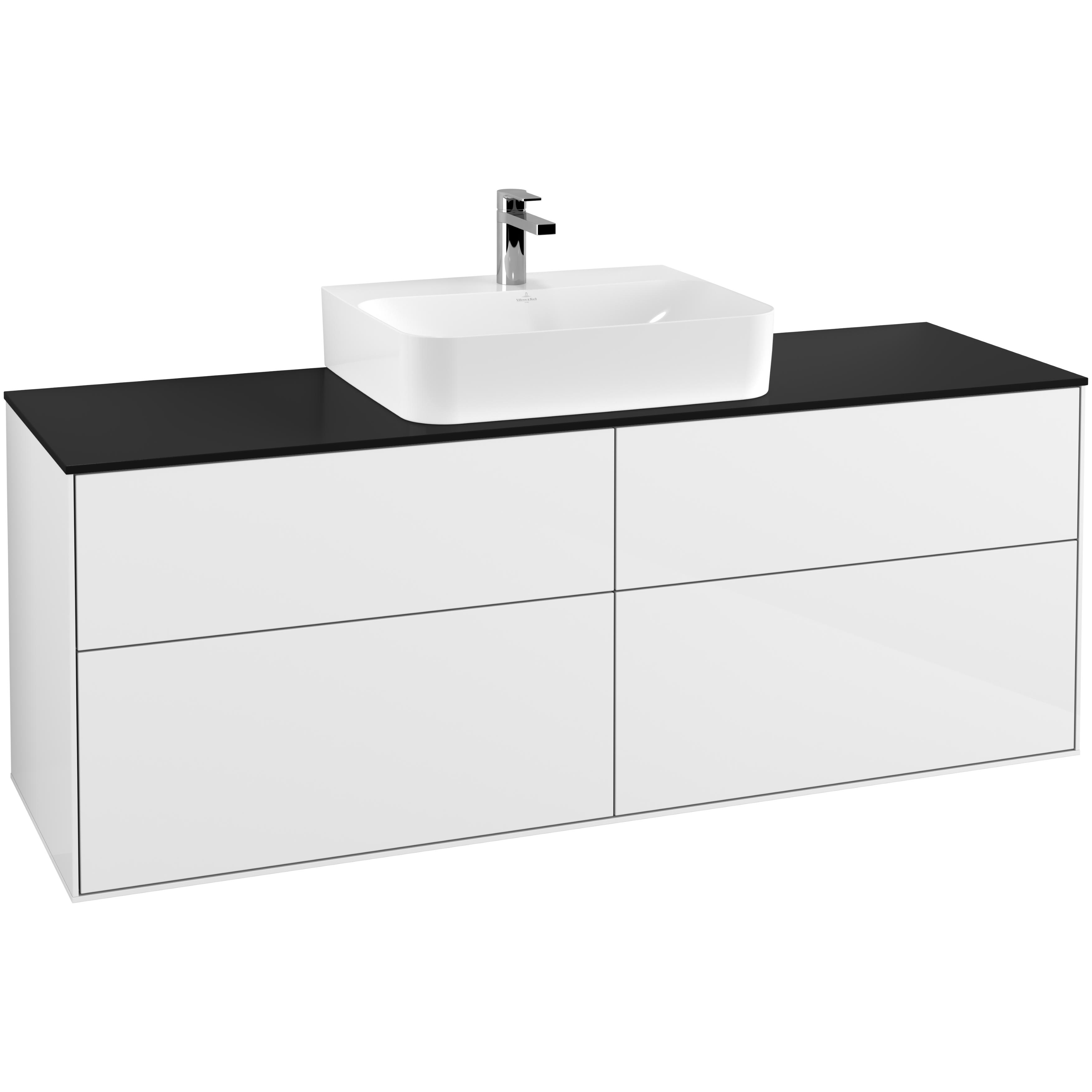 Tvättställsskåp Villeroy & Boch Finion med 4 Lådor och Bänkskiva för Centrerat Tvättställ