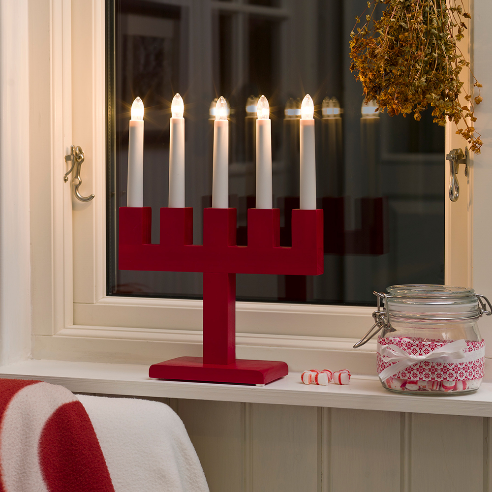 Adventstake Gnosjö Konstsmide 5L Tre