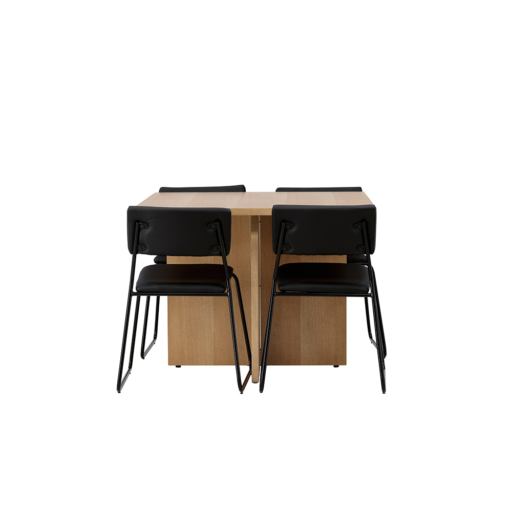 Spisegruppe Venture Home Leo med 4 Kenth Stoler