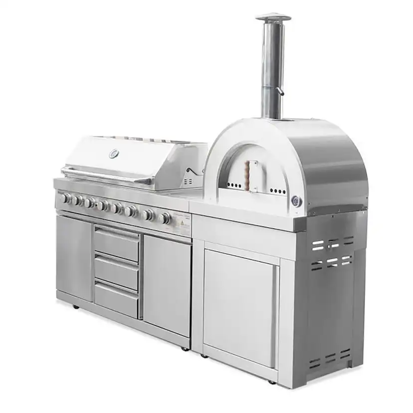 Pizzaovn Modul Myoutdoorkitchen Stainless Collection Naples Vedfyrt