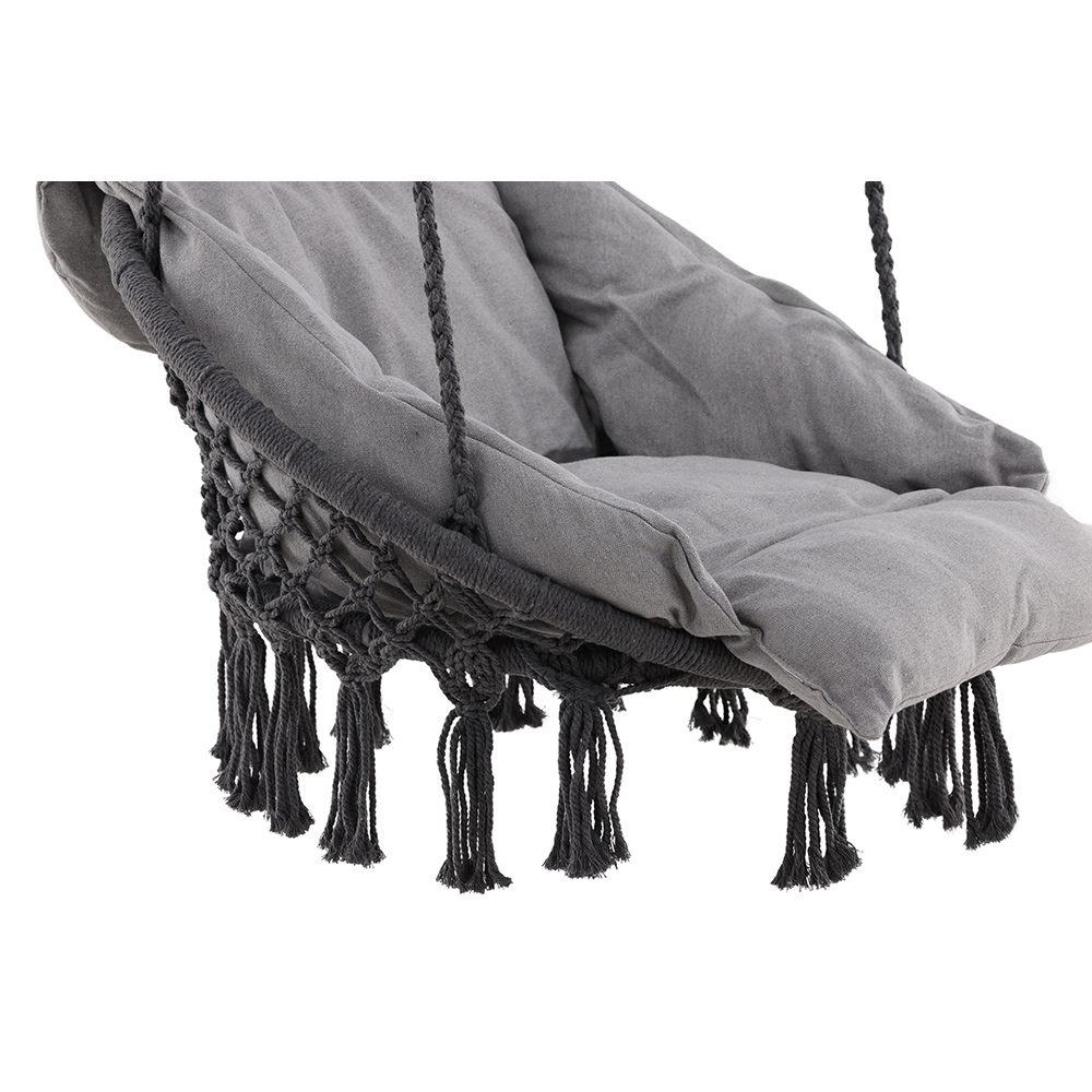 Hamtic Swing Steel/Fabric - Grey / w pillows Grå