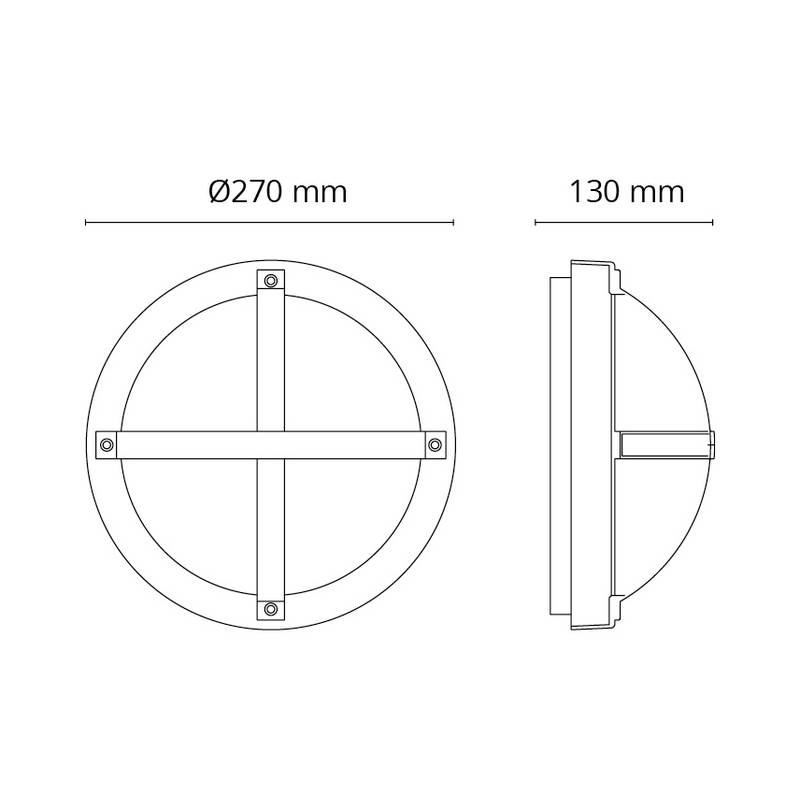 Tak/Vegglampe SG ARMATUREN Solo Grafit E27