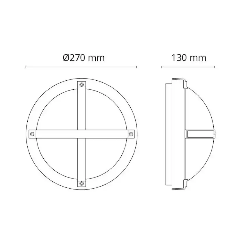 Tak/Vegglampe SG ARMATUREN Solo Grafit E27