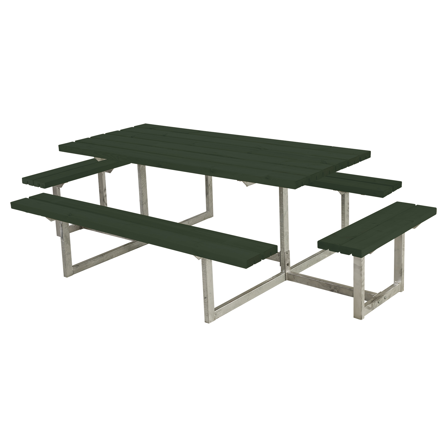 Piknikbord PLUS Basic med Påbygning 260 cm Grønn