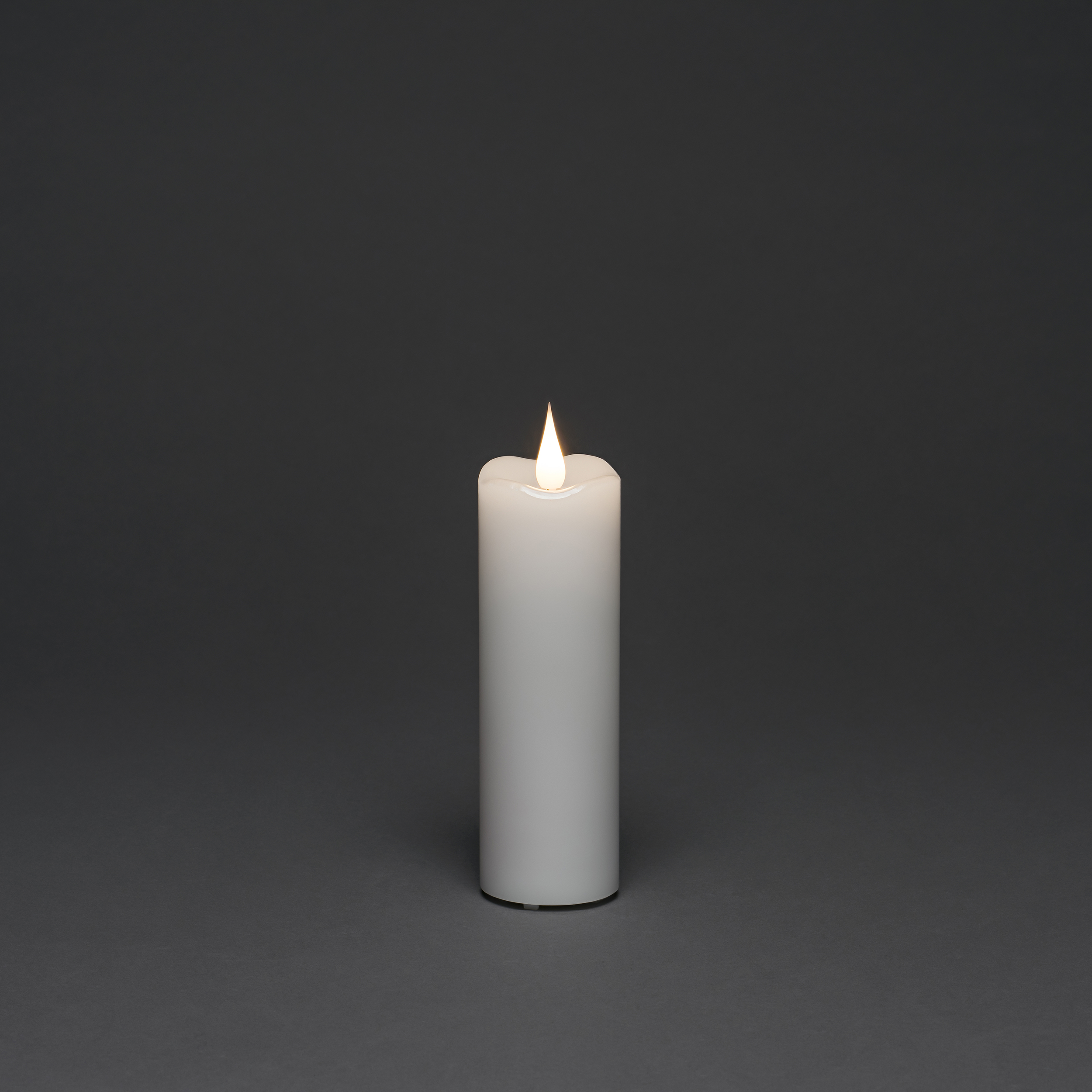 Vokslys Gnosjö Konstsmide 5x15,2 cm LED Hvit