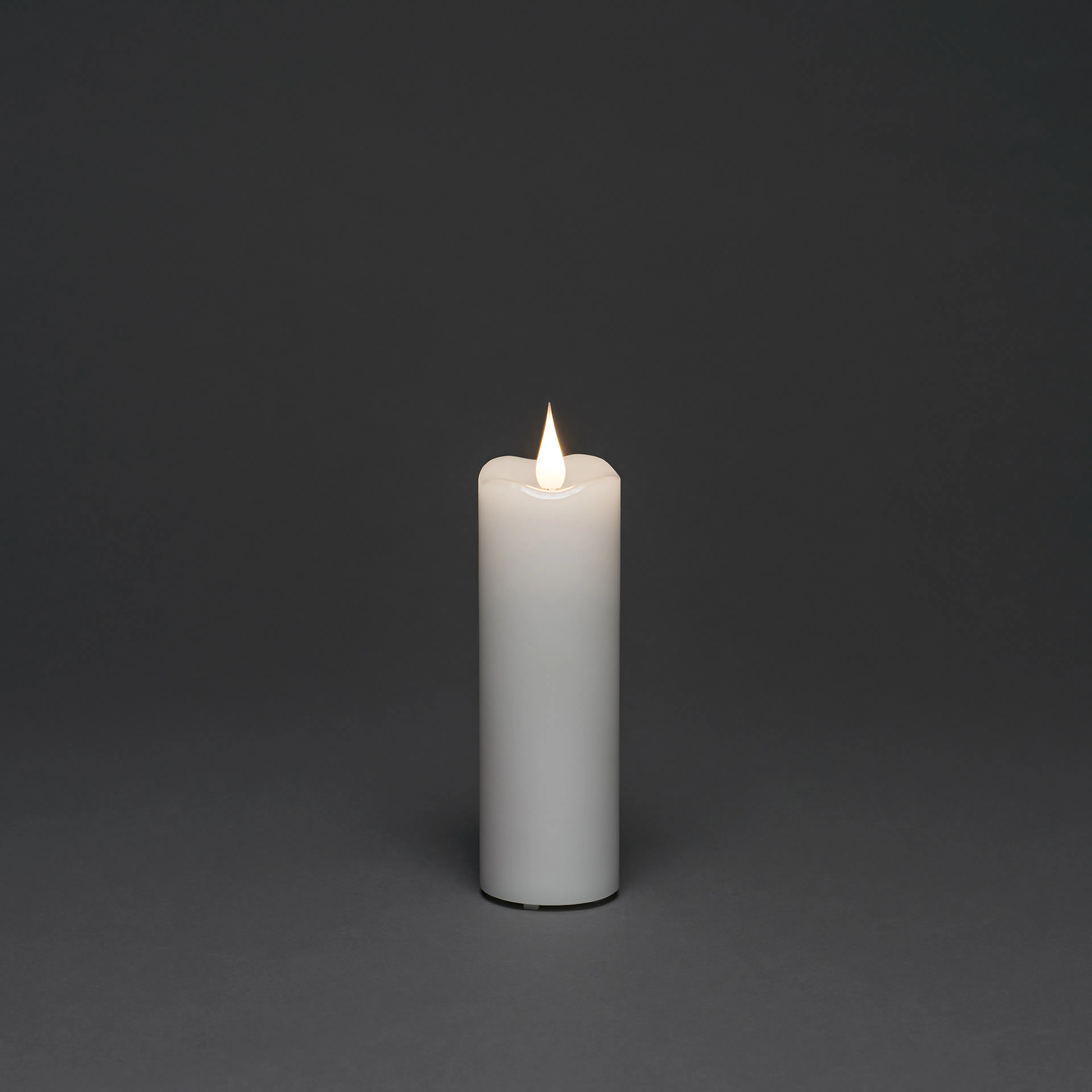 Vokslys Gnosjö Konstsmide 5x15,2 cm LED Hvit