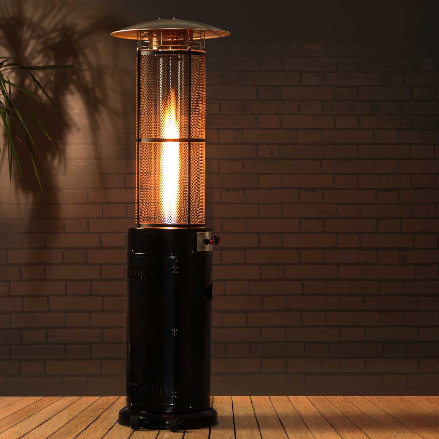 Terrassevarmer Fornorth Rund Rør 11kW Gassdrevet