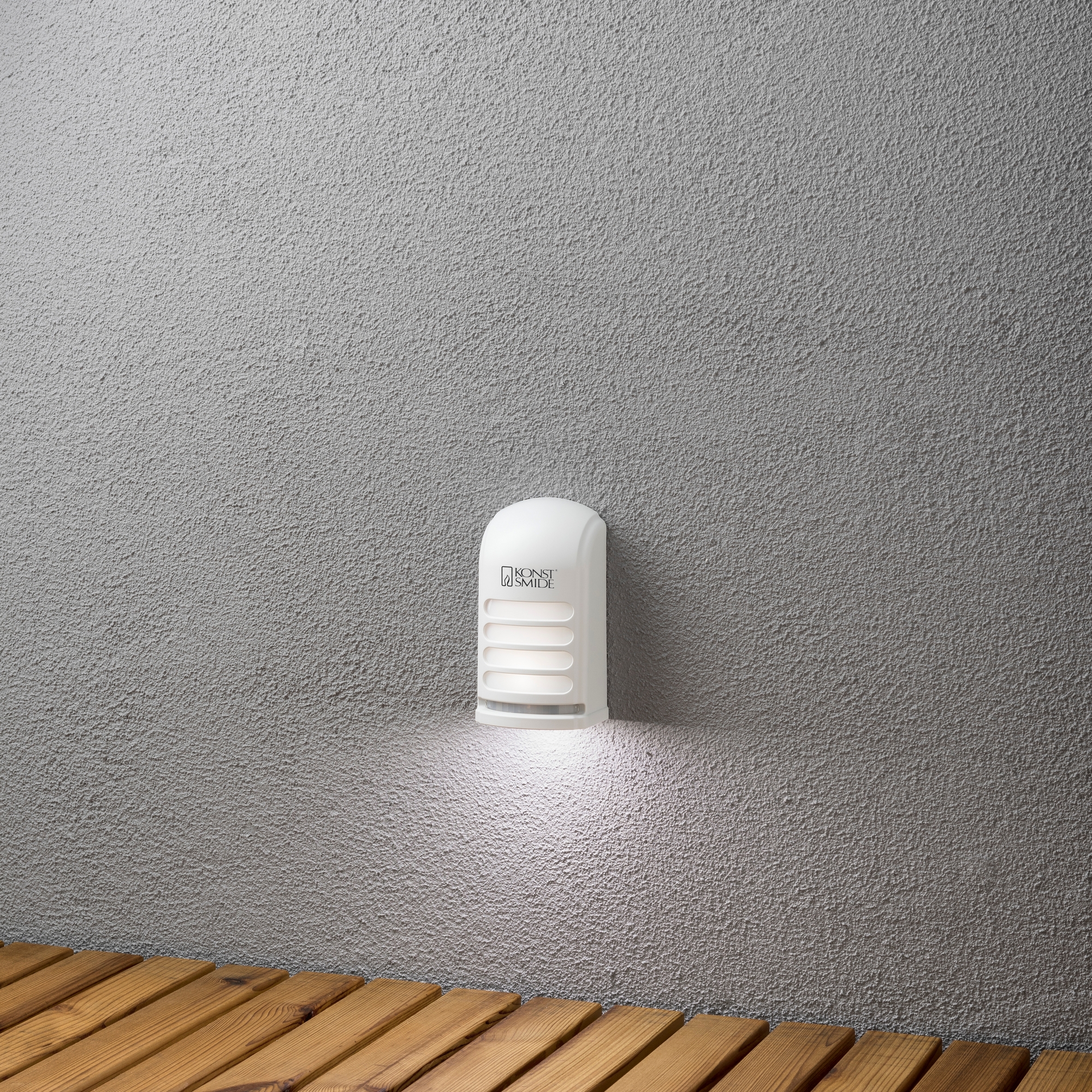 Vegglampe Gnosjö Konstsmide Prato LED Bevegelsessensor Batteri