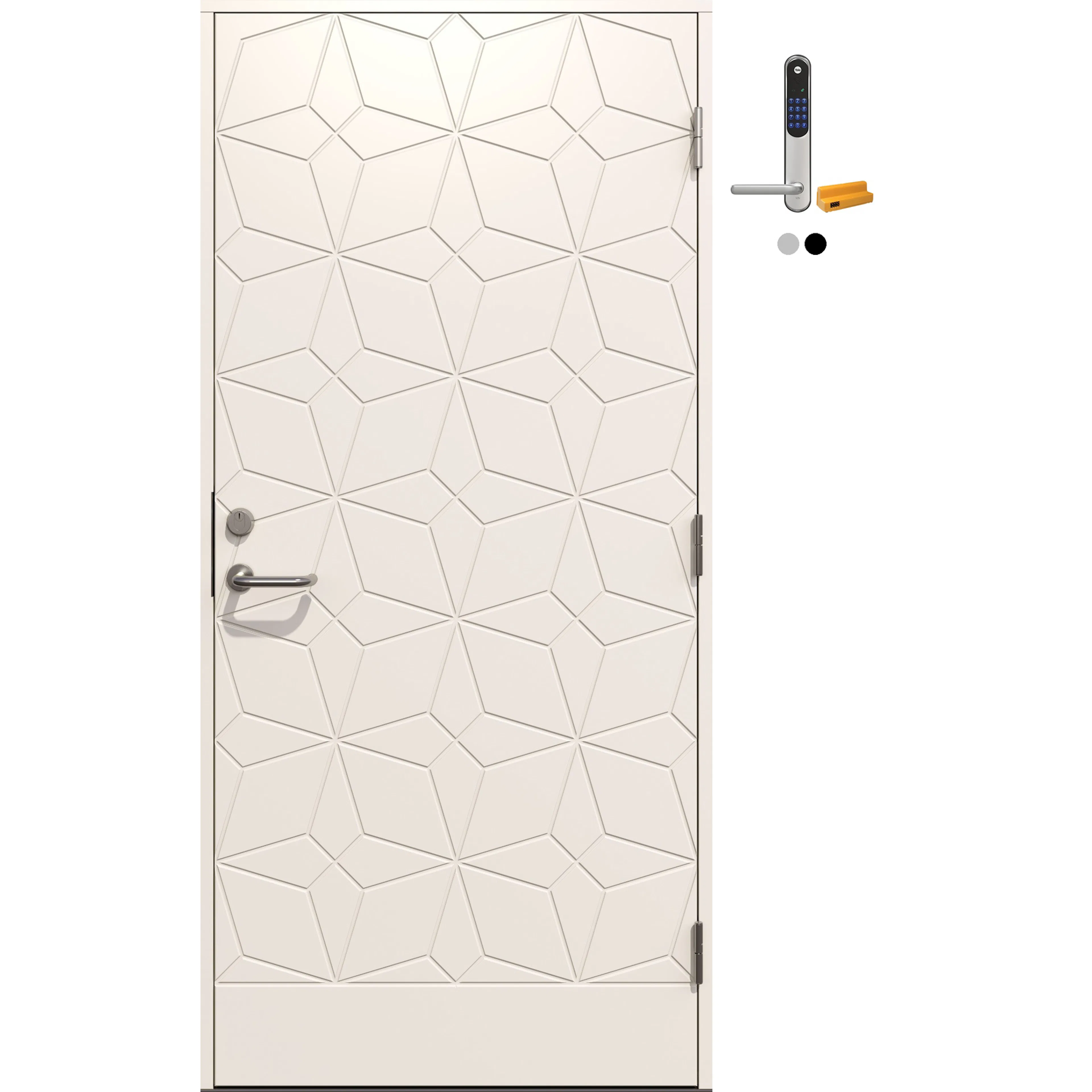 Ytterdør Gilje Odin med Yale Doorman Classic Home