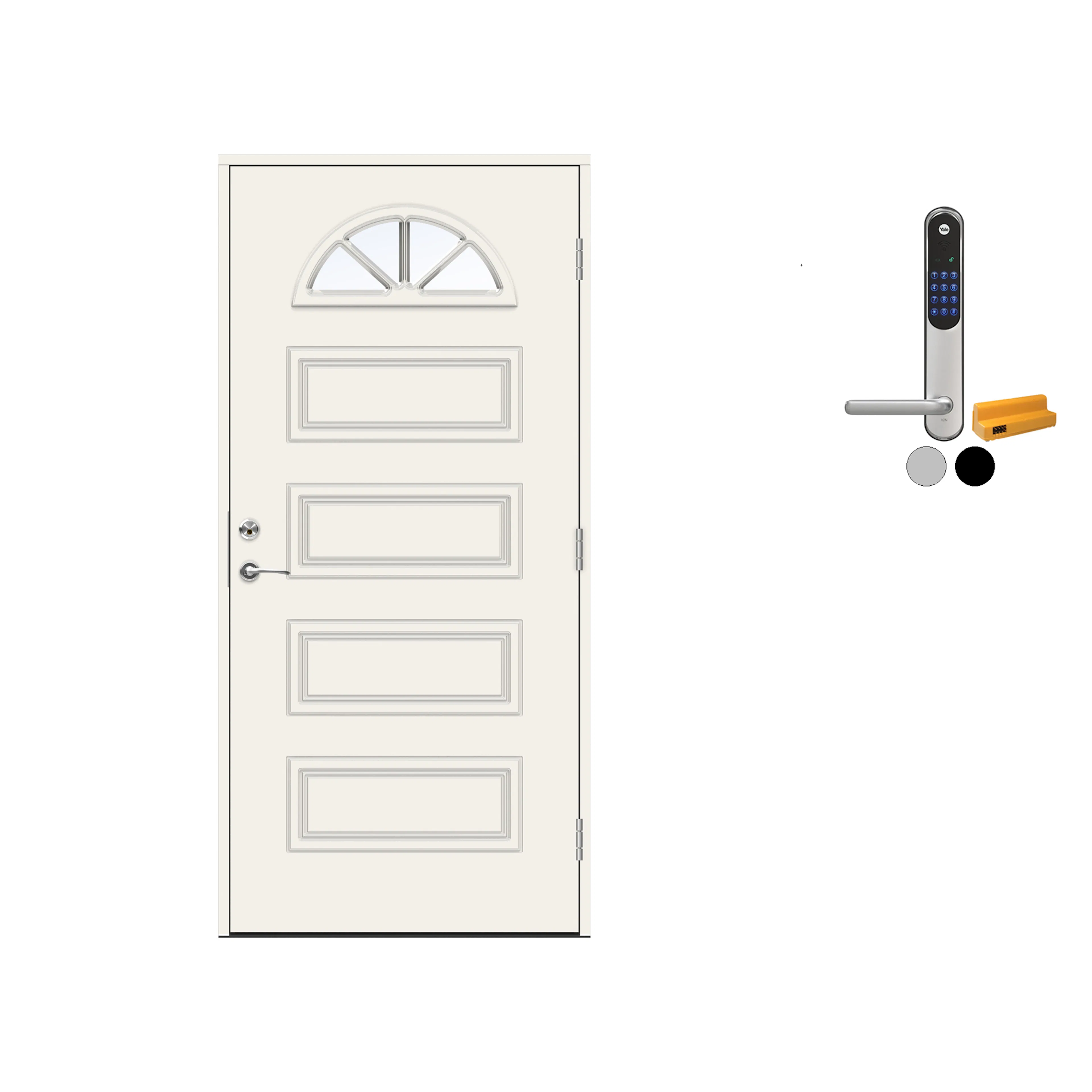 Ytterdør Swedoor Advance-Line Classic Händel med Yale Entrus