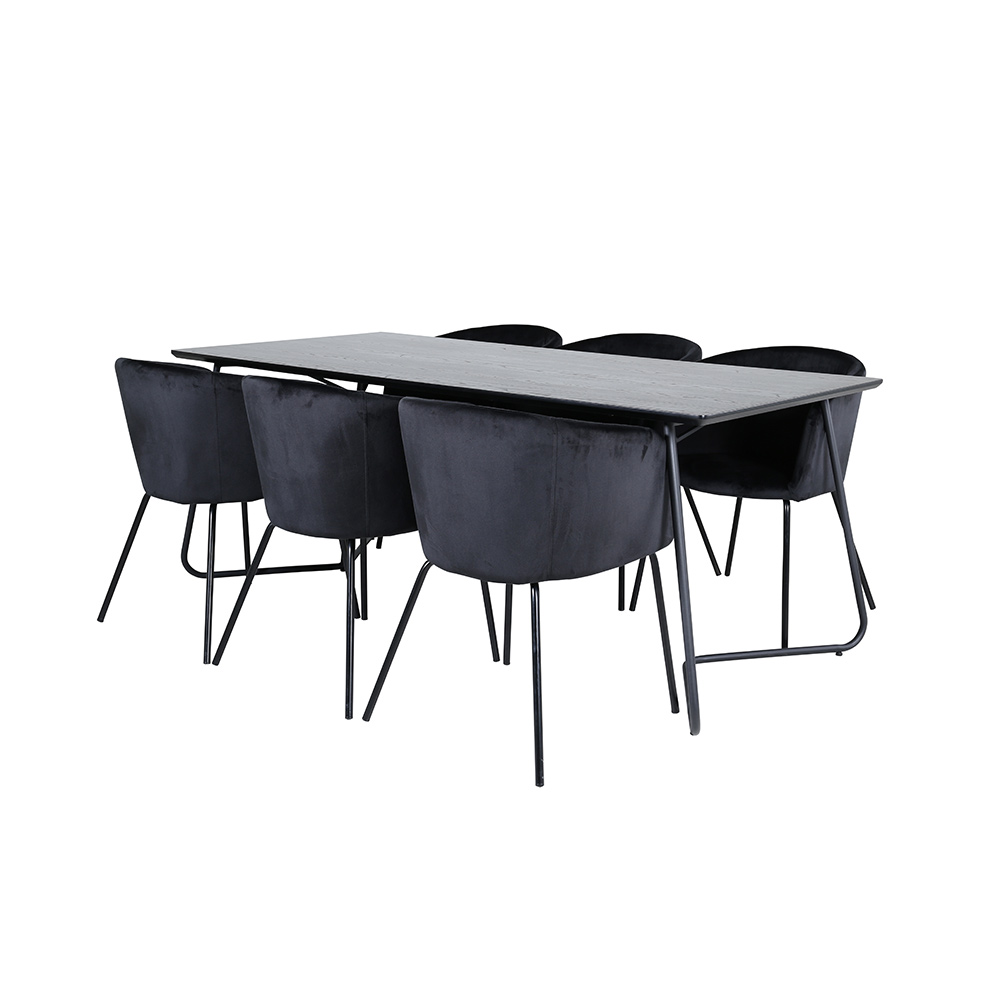 Spisegruppe Venture Home Annika Spisebord og Bergen Spisestol