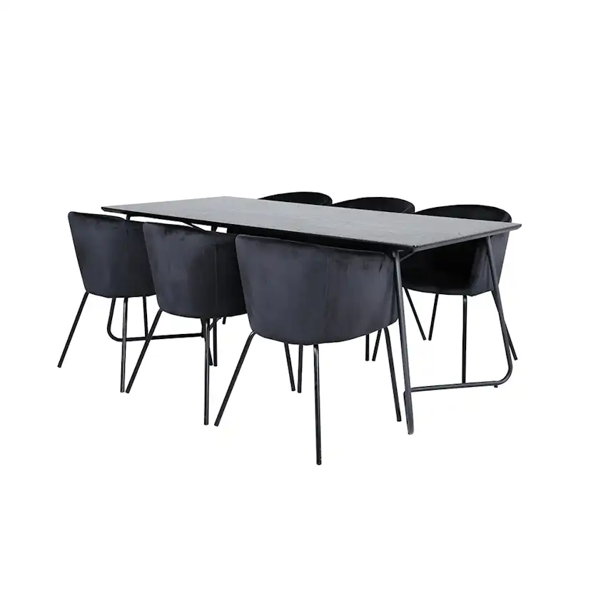 Spisegruppe Venture Home Annika Spisebord og Bergen Spisestol
