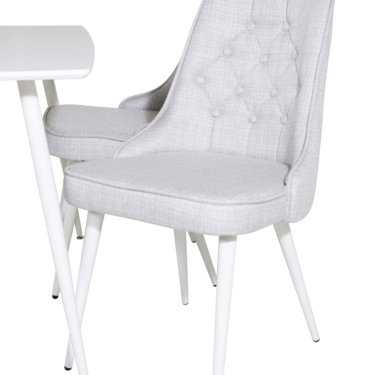 Spisegruppe Venture Home Pobbie med 4 Vera Stoler Polyester
