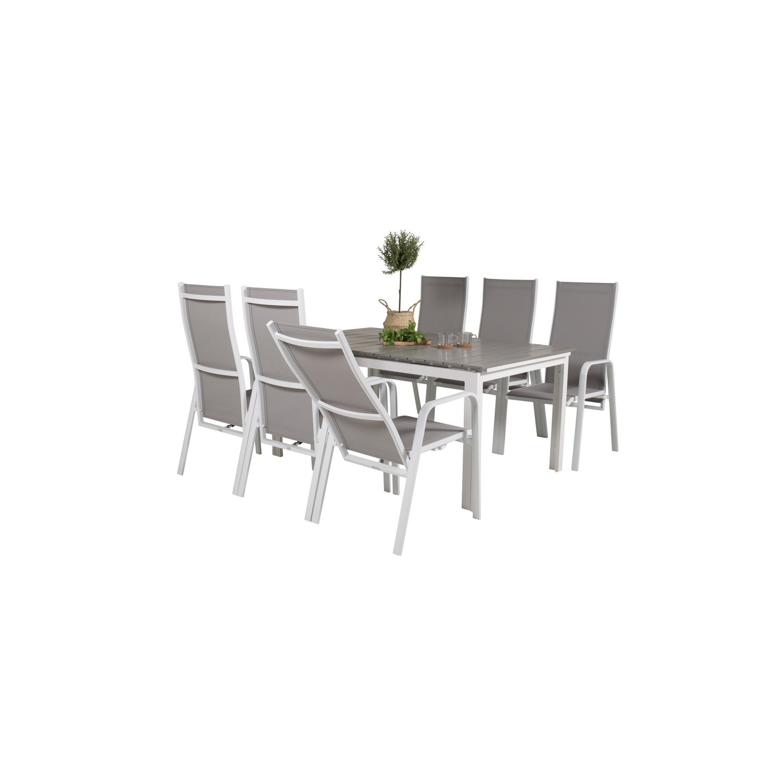 Spisegruppe Venture Home Lova 160/240 med 6 Copacabana Stoler