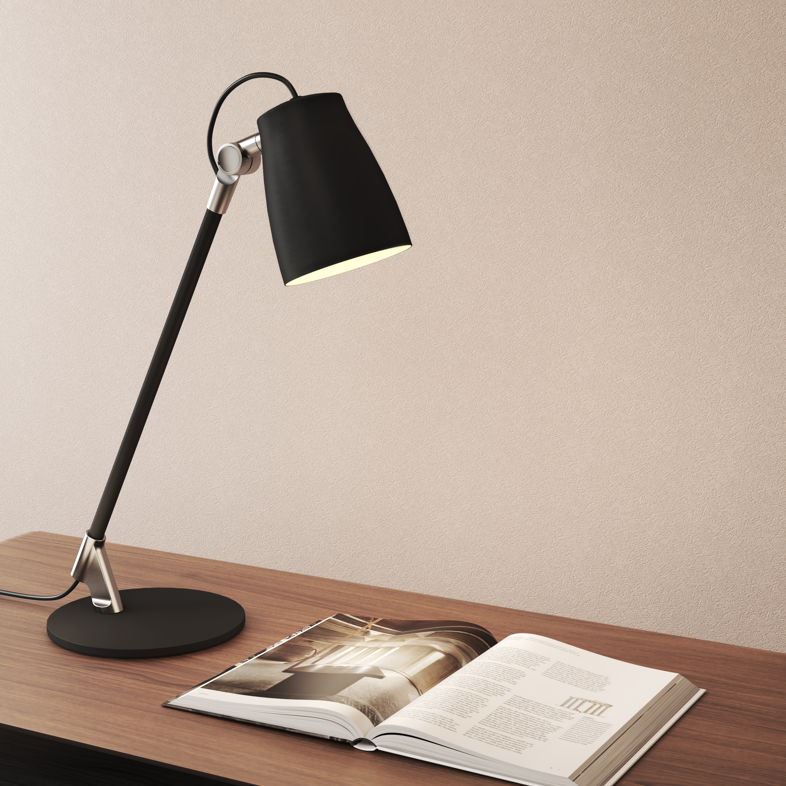 Atelier Desk Matt Svart