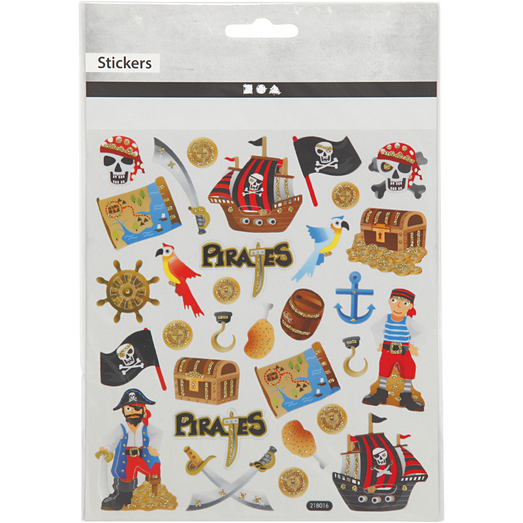 Klistremerker Creativ Company Pirater 15x16,5 cm