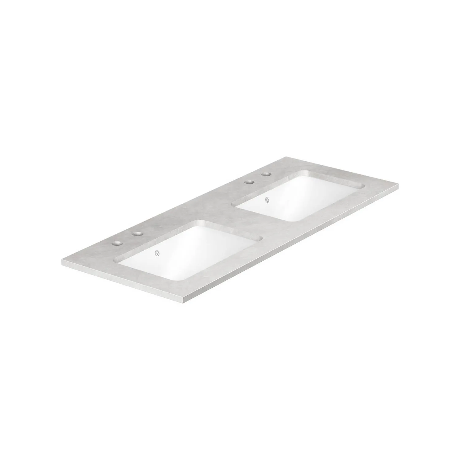 Benkeplate Gustavsberg Ducentic 120 cm i Naturstein med Underlimt Servant
