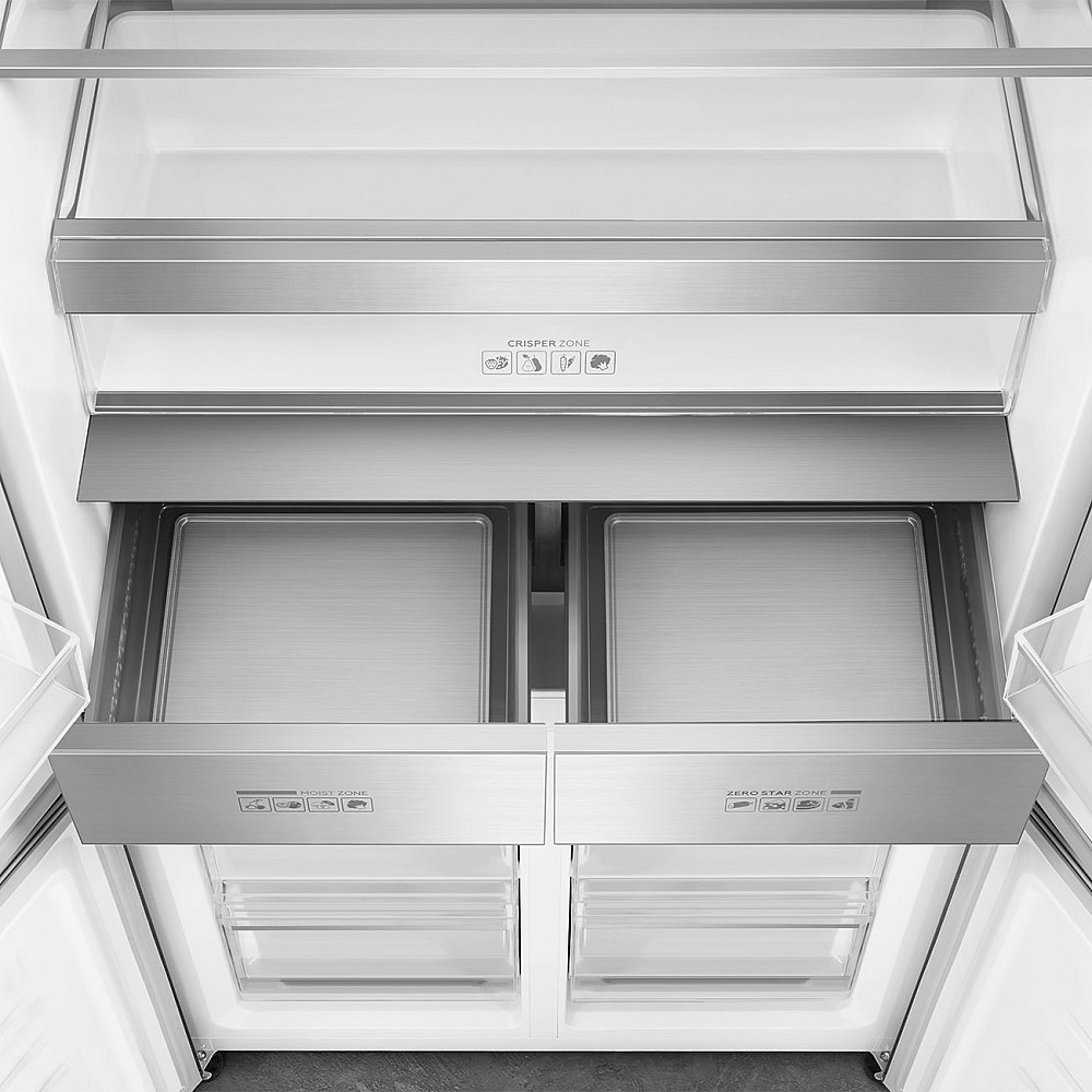 Kombinert Kjøl/Frys Smeg - FQI60KD, Mørkt rustfritt stål