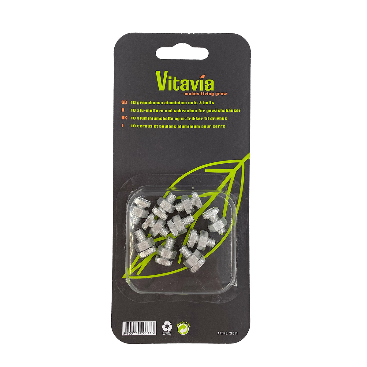 Bolt og Mutter Vitavia 10 stk