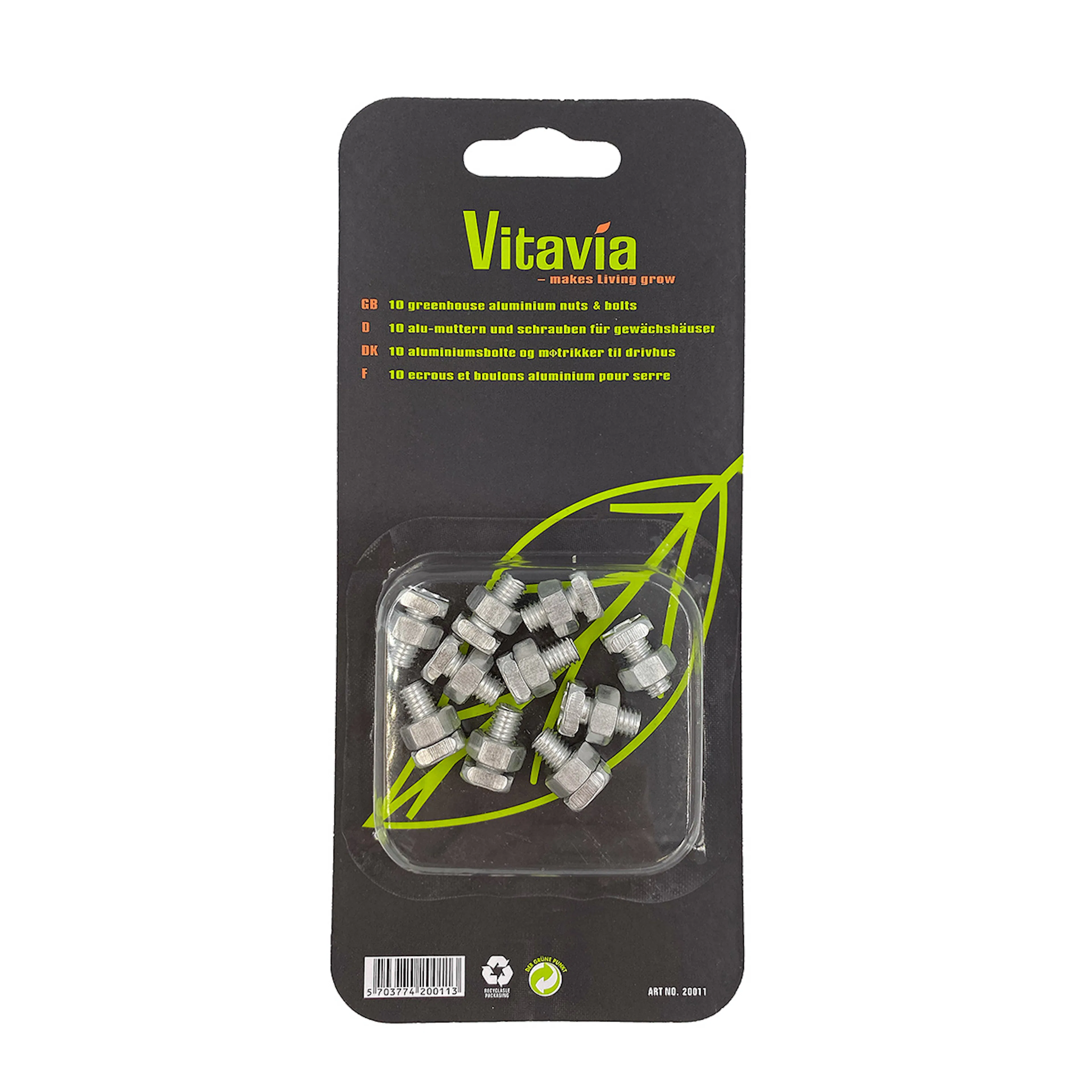 Bolt og Mutter Vitavia 10 stk