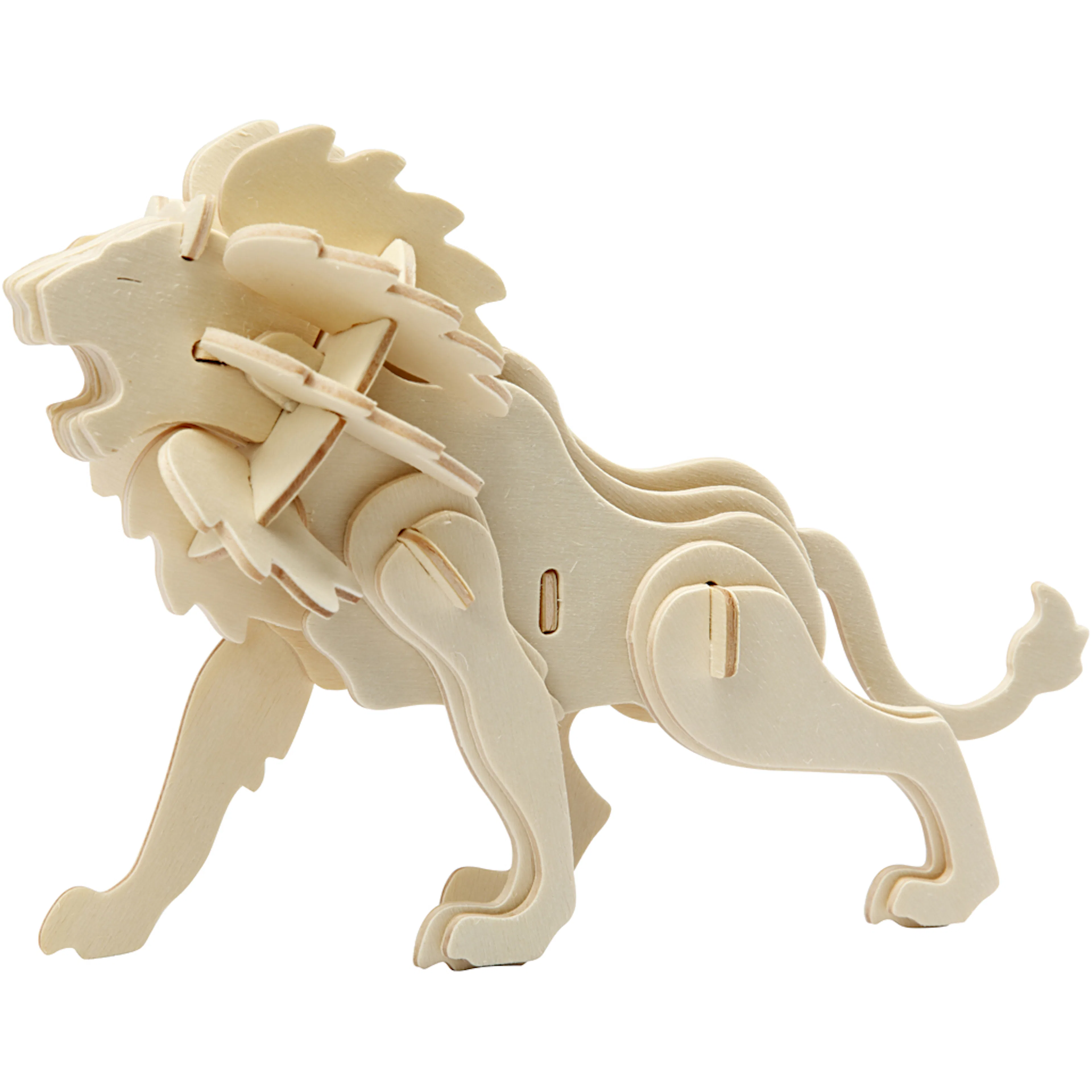 Konstruksjonsfigur Creativ Company 3D Løve Str 18,5x7x7,3 1 stk