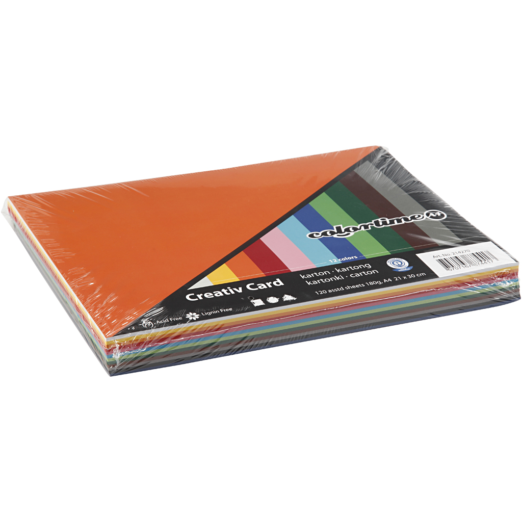 Kartong Creativ Company Ass Farger A4 210x297 mm 1 Pk