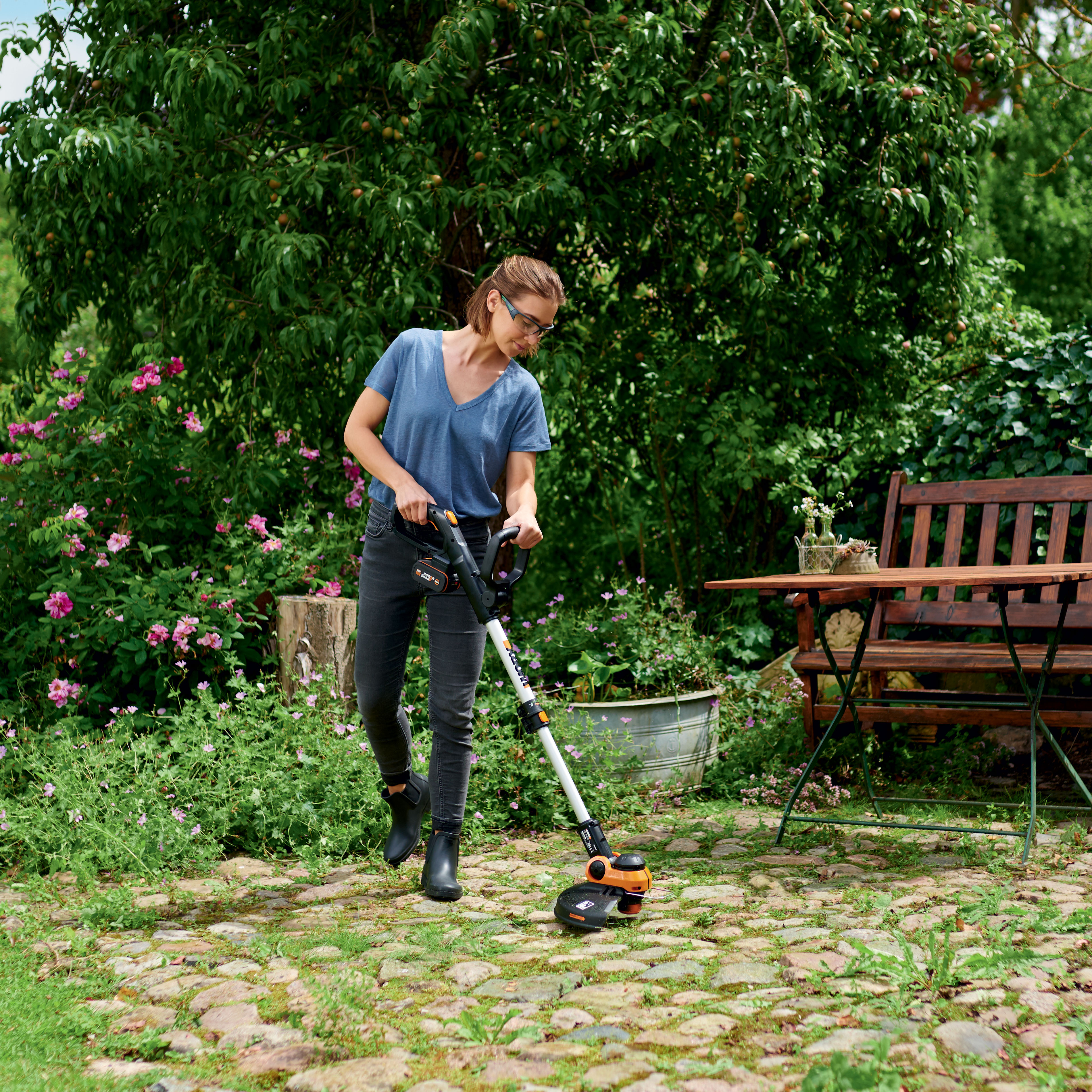 Gresstrimmer Worx WG163E uten Batteri