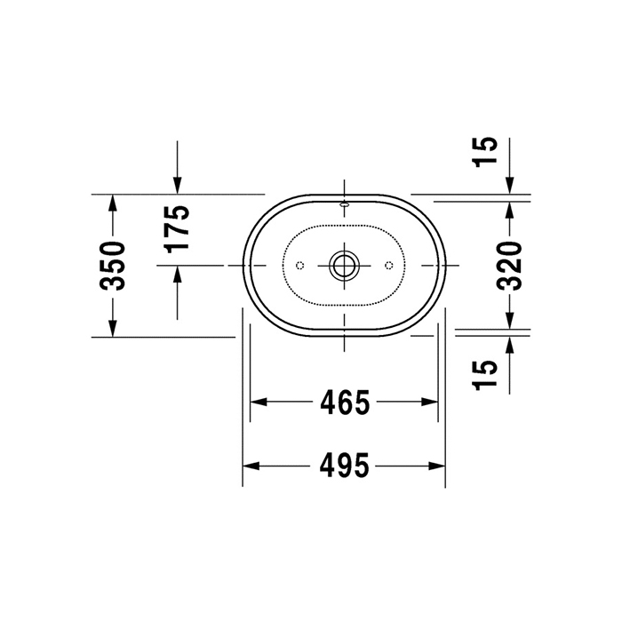 Tvättställ Duravit Foster 033550