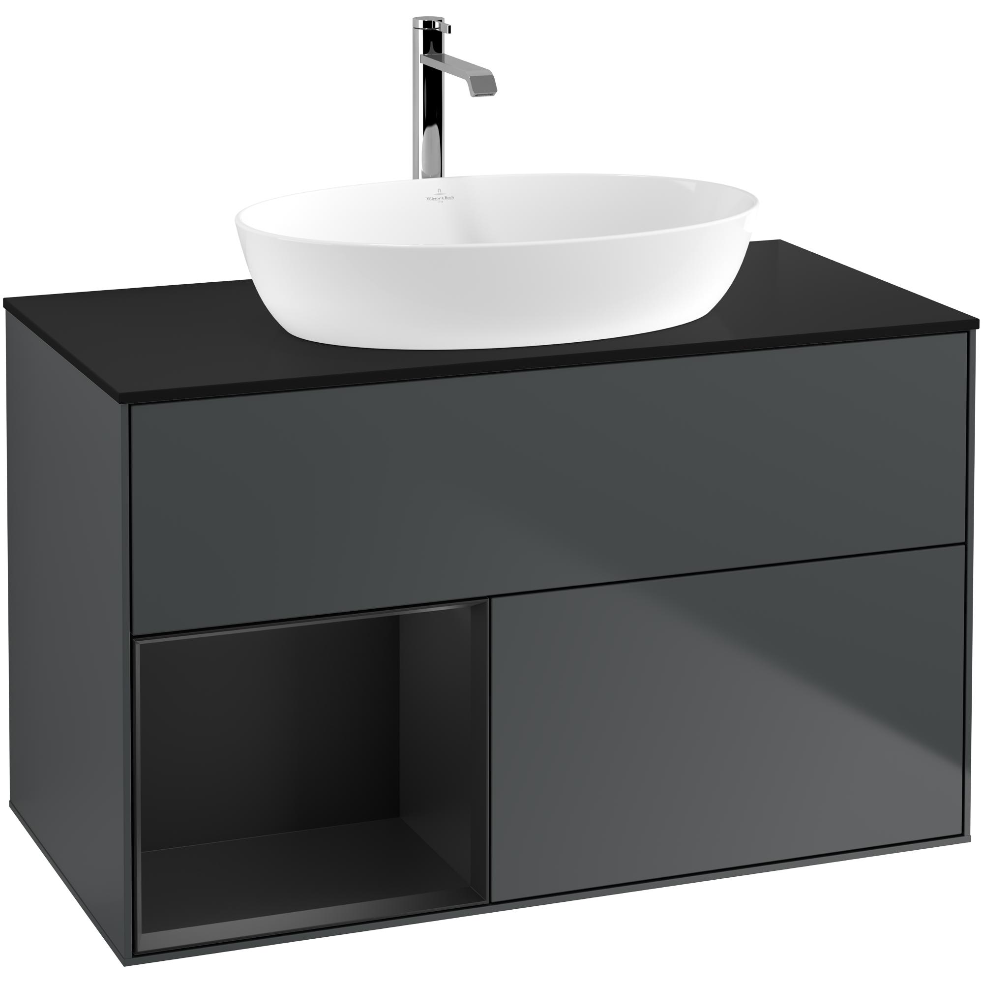 Tvättställsskåp Villeroy & Boch Finion med 2 Lådor Hylla och Bänkskiva för Fristående Tvättställ från Artis & Collaro