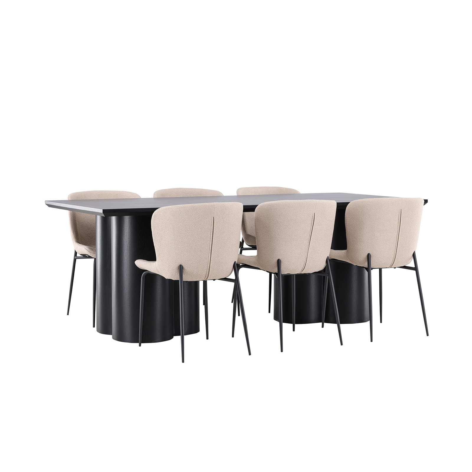 Spisegruppe Venture Home Olivia 210 med 6 stk Modesto Stoler