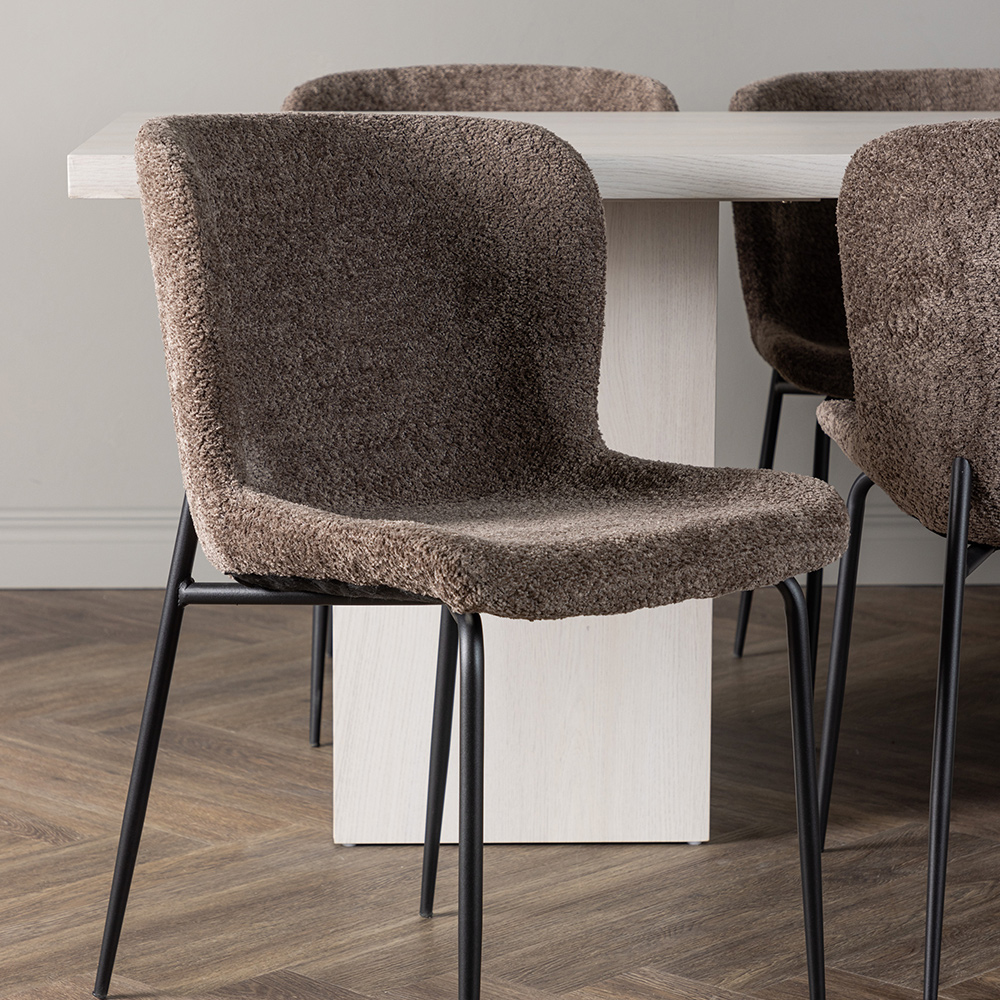 Spisegruppe Venture Home Olga med 6 stk Modesto Stoler