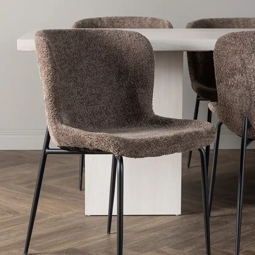 Spisegruppe Venture Home Olga med 6 stk Modesto Stoler