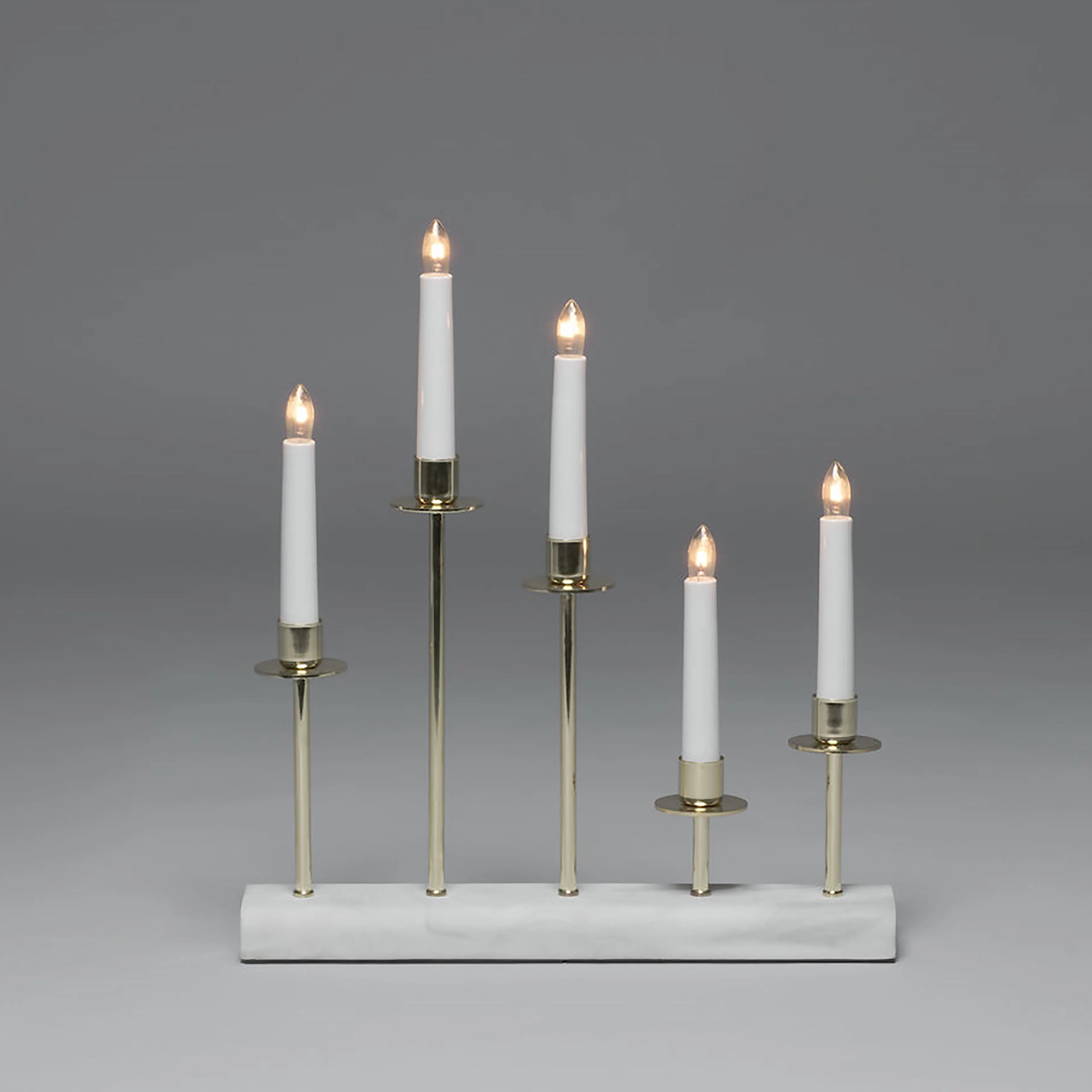 Adventstake Gnosjö Konstsmide 5L Metall med Marmorbase